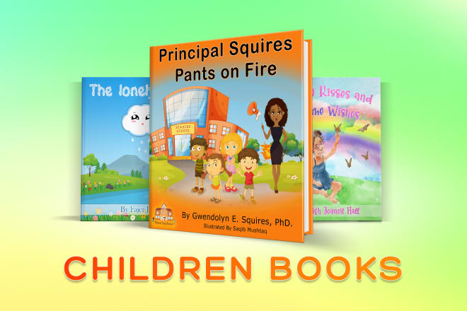 I will design children book cover and illustrations