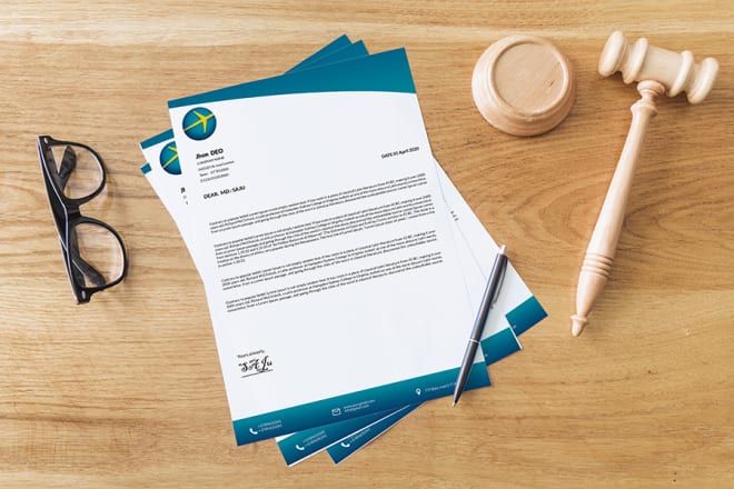 I will design clean and editable letterhead template