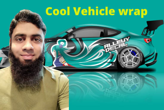 I will design creative and cool vehicle wrap