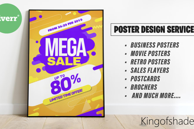 I will design creative business, promotional poster in 24 hours