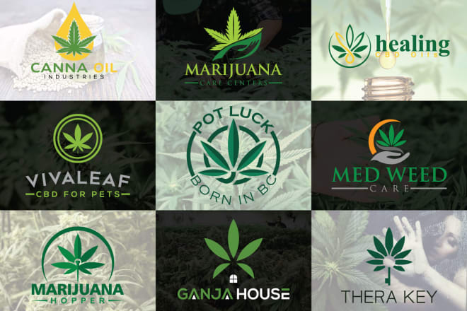 I will design creative cannabis hemp weed marijuana cbd oil logo
