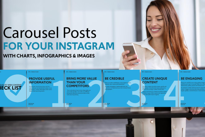 I will design creative instagram carousel posts