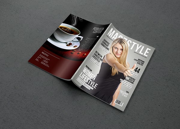 I will design creative magazine page and ads for your business