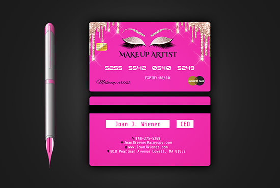 I will design credit card style business card, credit card