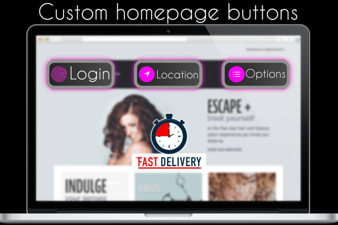 I will design custom buttons icons options for your homepage product app