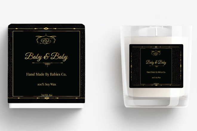 I will design custom product package or candle label