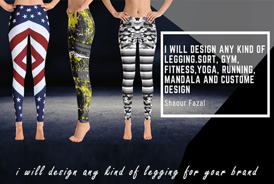 I will design custom, trendy legging, shorts, pants design patterns