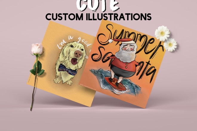 I will design cute custom ecards, art and illustrations