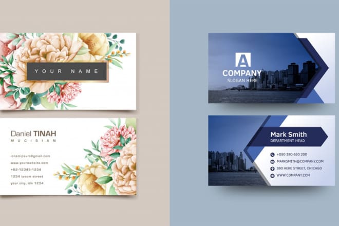 I will design double sided business card with print ready files