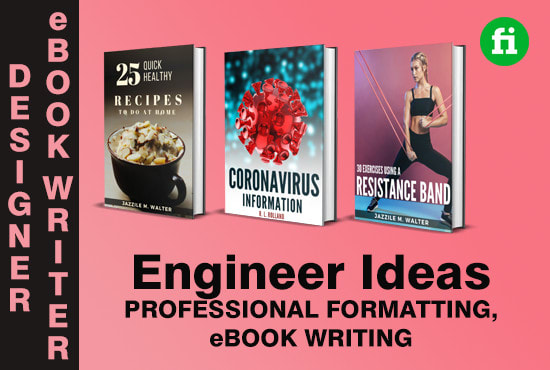 I will design ebook, ebook formatting,write ebook and ebook covers