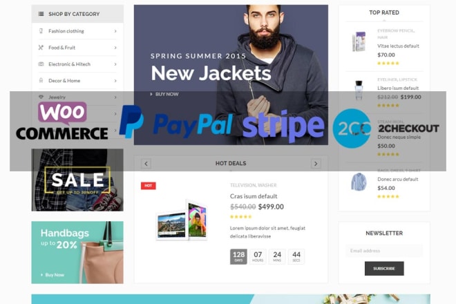 I will design ecommerce website, store and add products