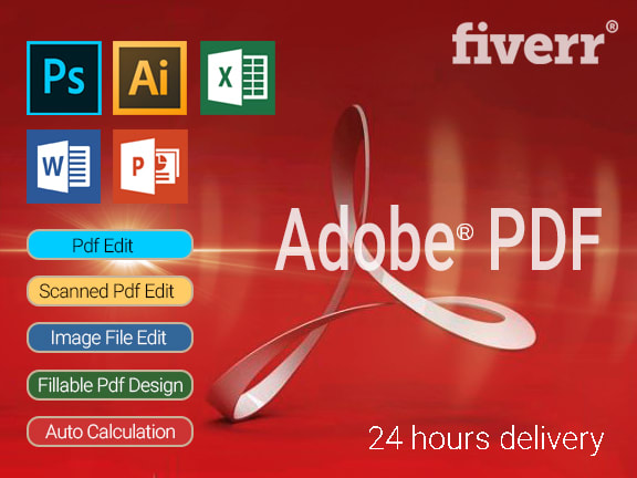 I will design edit fillable, editable PDF in 2 hours