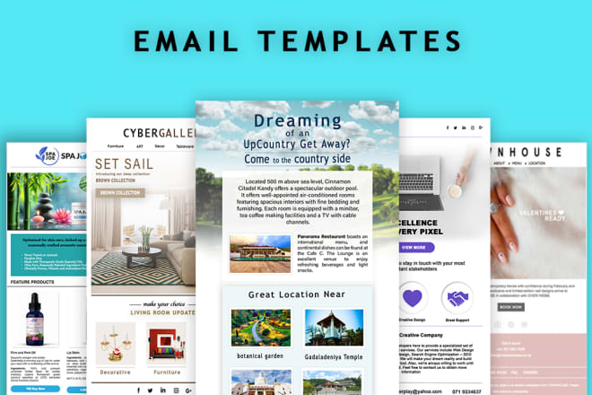 I will design editable, responsive mailchimp and html newsletter template