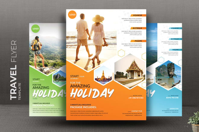 I will design elegant travelling flyer for your business