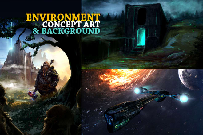 I will design environment concept art and background