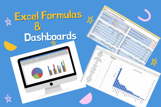 I will design excel templates and excel dashboards