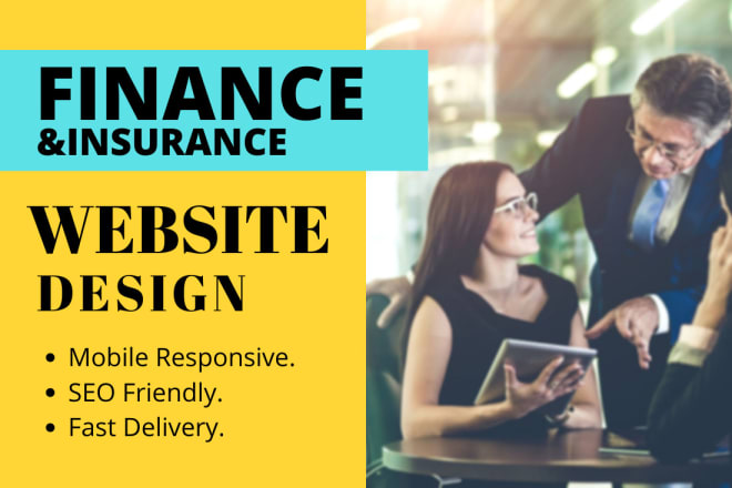 I will design finance, insurance, loan agency wordpress website