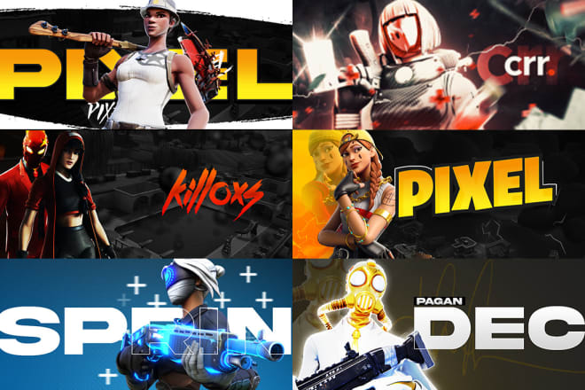 I will design fortnite banner and logo for twitch and youtube