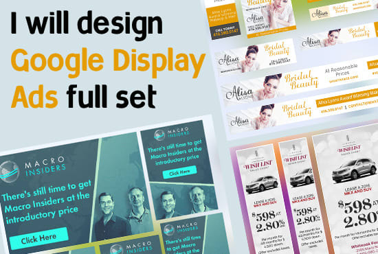 I will design google display ads full package