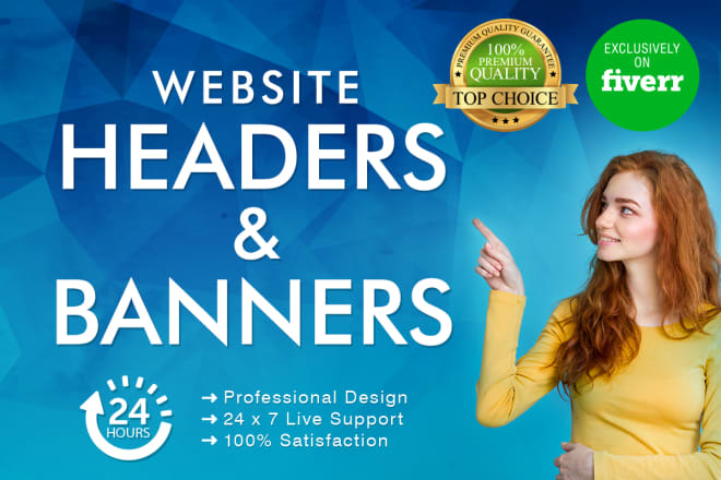 I will design great website header, slider or banner