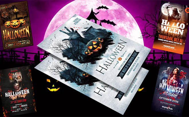 I will design halloween flyer, scary flyer, horror flyer or poster