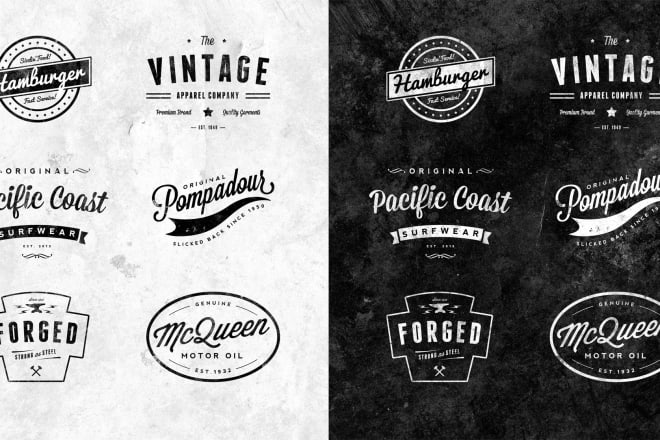 I will design high quality retro and hipster logo for you