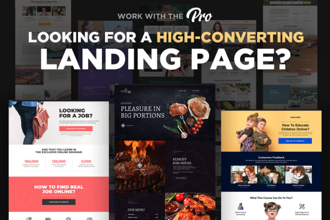 I will design highly converting landing page