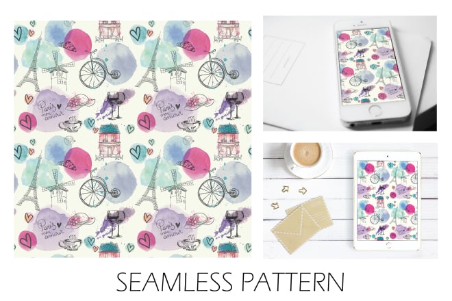 I will design interesting seamless patterns