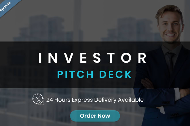 I will design investor pitch deck for business and startups