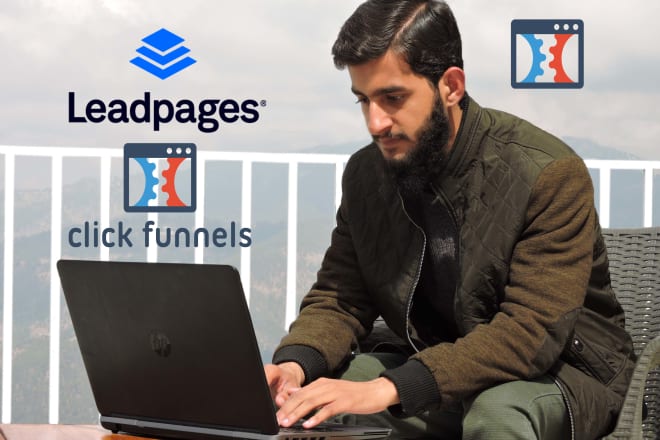 I will design landing page using leadpages, clickfunnels