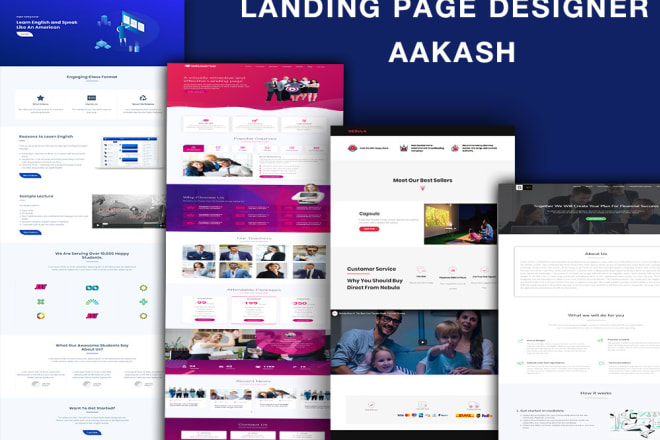 I will design landing page wordpress landing page with elementor