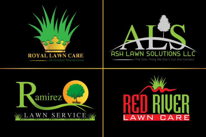 I will design lawn care, mowing and irrigation logo with all files