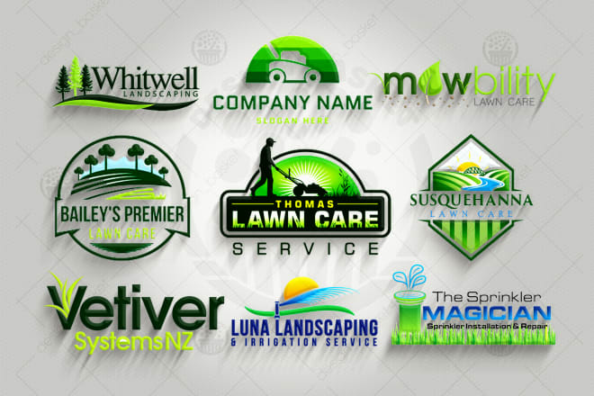 I will design logo for landscape, mowing, irrigation or lawn care service