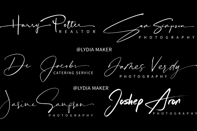 I will design luxury calligraphy signature logo for business