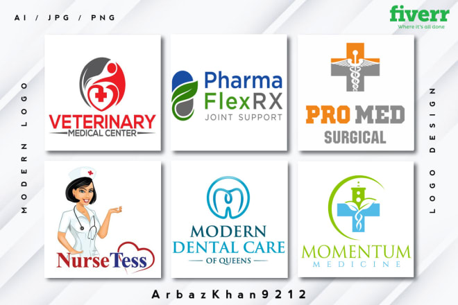 I will design medical, pharmacy, healthcare logo for your company