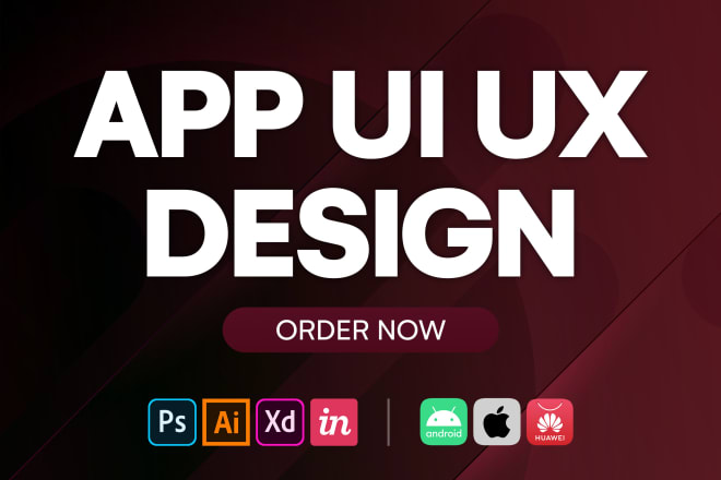 I will design mobile app UI design modern and interactive