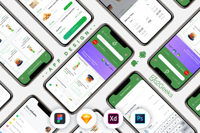 I will design mobile app ui ux and prototype
