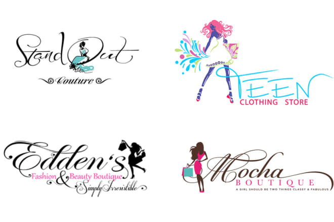 I will design modern clothing or fashion boutique brand logo