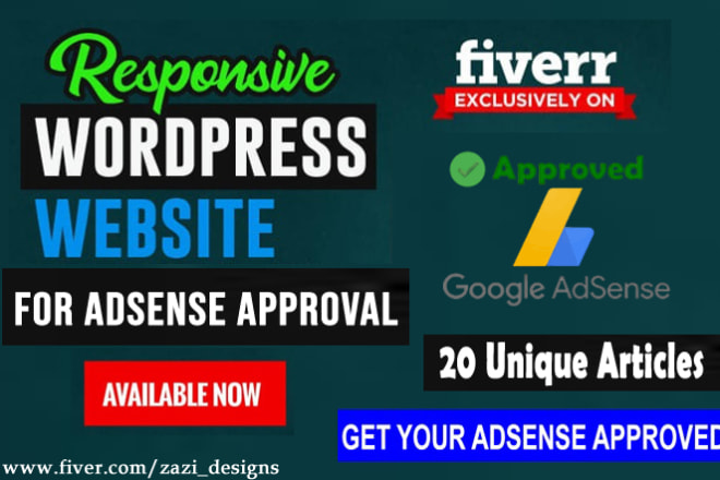 I will design niche related wordpress website for adsense approved