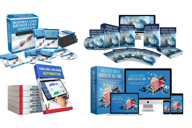 I will design online course ecover of 3d flat screen, book cover, box set, ebook