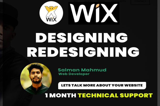 I will design or redesign your wix website fast and flawless