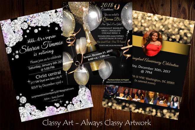 I will design party invitation perfectly