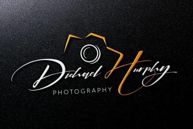 I will design photography logo watermark and signature with camera