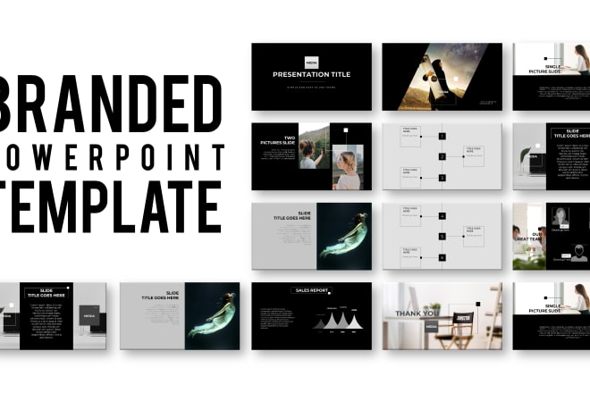 I will design powerpoint template for your brand