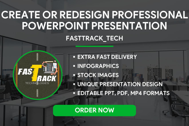 I will design premium powerpoint presentation and PPT pitch deck