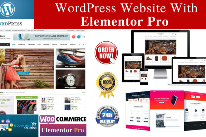 I will design premium wordpress website with elementor pro