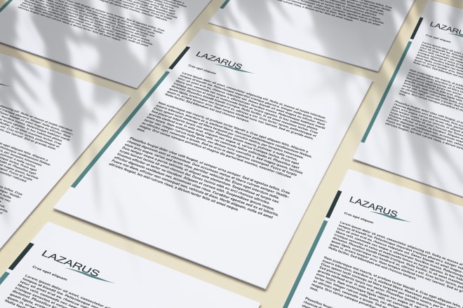 I will design professional and editable letterhead template