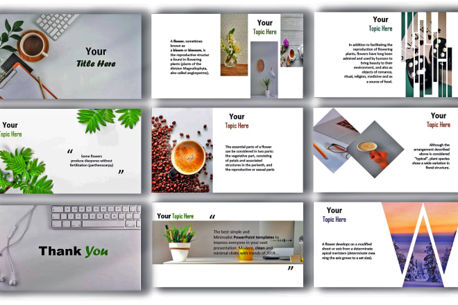 I will design professional and modern powerpoint presentation