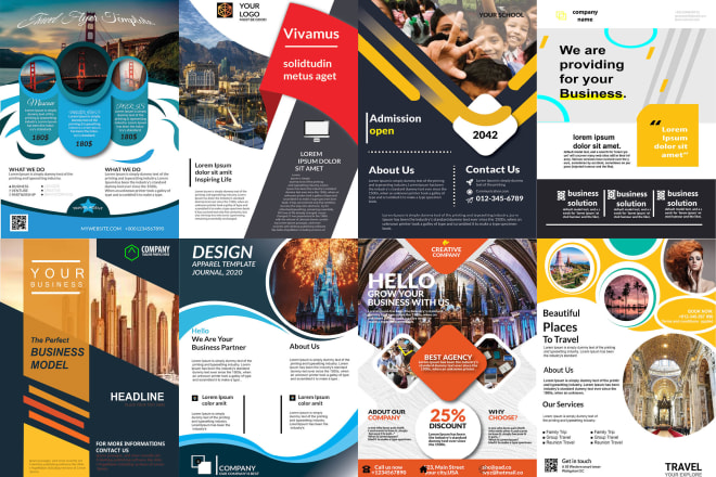 I will design professional brochures, flyers quickly