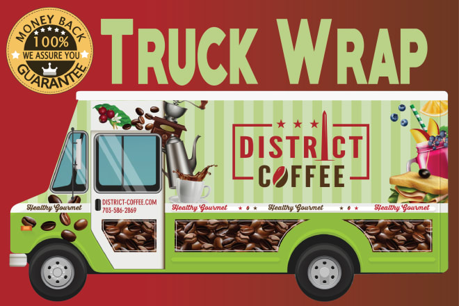 I will design professional food truck wrap,trailer wrap in 24 hours